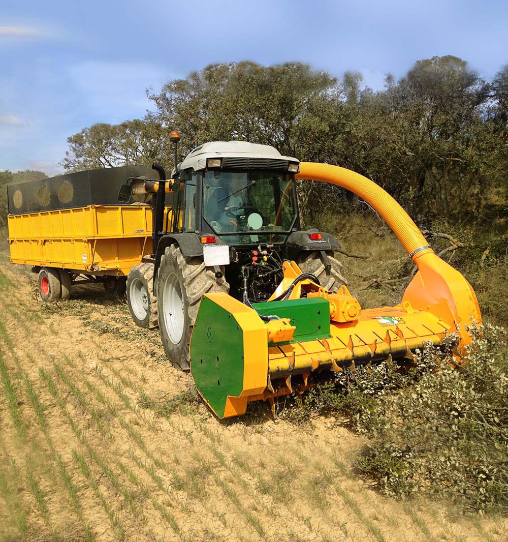 Trituradora de ramas para tractor Agarín