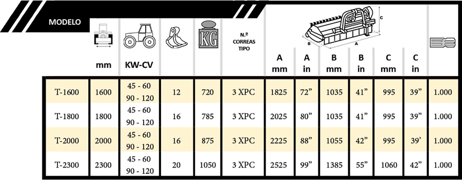 Tabla Evolution Frontal